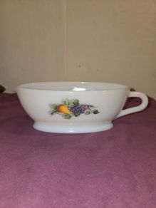French Milk Glass sauce boat