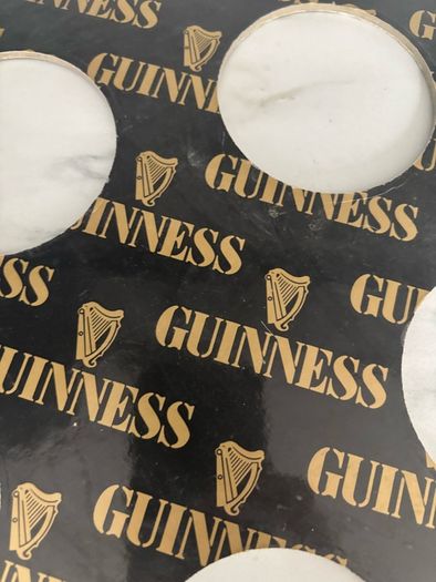 Guinness cardboard advertisement
