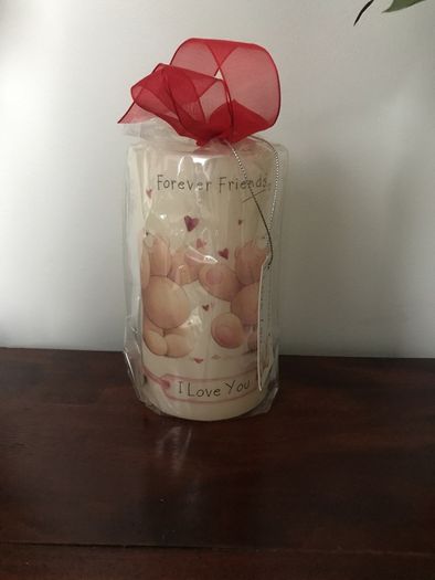 Forever Friends Pillar Candle  - New