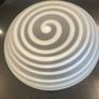 vintage mid century Leonardo Germany "Twist " Glass Bowl Image 4