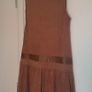 Dress, long, light brown Colour, with damage Image 3