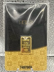 2.5grams Fine 9999 Gold Bullion IGR Bar.