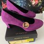 Marco Tozzi ladies purple suede shoes Image 3