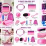17 Piece Yoga & Pilates Fitness Set Brand New Image 3