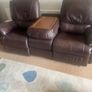 3 seat leather recliner couch Image 2