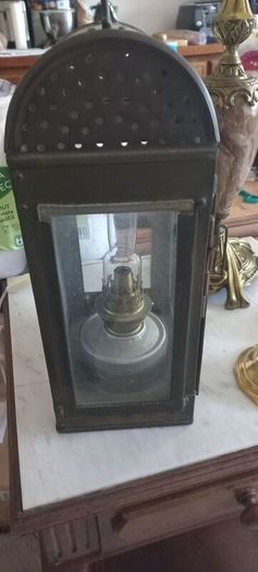 Antique French oil lamp maker Firmin Le Drezen  L.D.F working perfect ...nice!