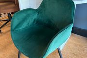 Velvet accent dining chair