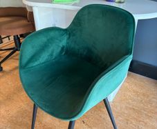 Velvet accent dining chair