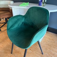 Velvet accent dining chair