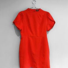 New Girl In Mind Tulip Sleeve High Neck Mini Dress
