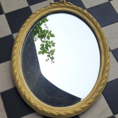 Antique painted mirror