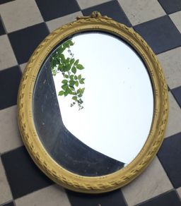 Antique painted mirror