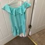 Green playsuit shorts age 8/10 Image 2