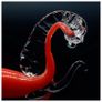 Vintage Modernist Stylised Glass Red Horse made in Belarus. Image 3
