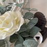 ShabbyChic Vintage Tray with jug filled with flowers Image 7