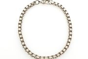 Vintage 925 Sterling Silver Chunky Box Chain Bracelet