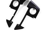 Range Rover Sport 2010 to 2013 2PCS Steering Wheel ABS Stickers Car Accessories (Gloss Black)