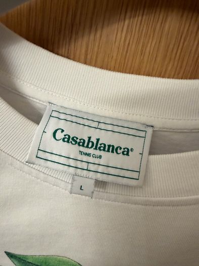 Casablanca Original T-shirt White Cotton Size L