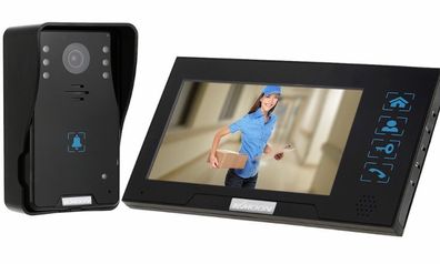 7" Video Door Intercome Doorbell Night Vision Rainproof 3 x Monitor