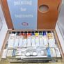 RARE Antique George Rowney No 9 Oil Colour Wooden Box Set - 1950s/60s Artist Case Prop Image 2