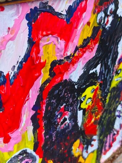 Easy to manipulate original acrylic painting