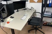 Complete Home Office Setup - Large Desk Chair and Monitor