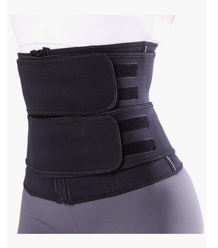 Women's Waist Training belt, TFO, 9 Steel Boned Corset Sweat Trimmer Belt Workout Shapewear for Weight Loss