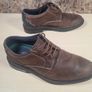 mens CLARKS BURCHILL DERBY OXFORD brown beeswax leather shoes Size UK 8 EU 42 Image 6