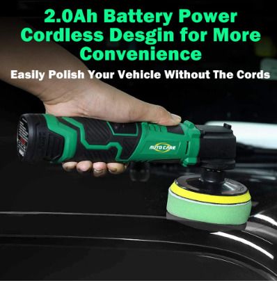BRAND NEW Cordless Mini Polisher Car Polishing Machine 3000rpm 12V Electric Adjustment Speed Auto Detailing Tool with 2 battery set