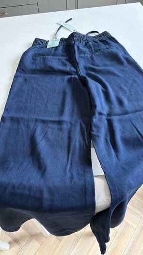 River Island Size 12r wide leg soft denim trousers
