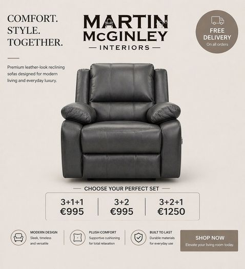 New Recliners In stock Leather