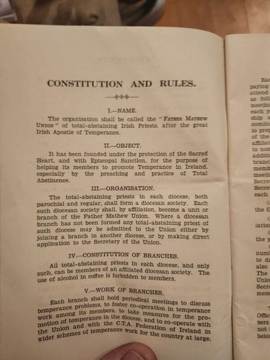 Thirty- Eight Annual Report 1938-1939 Of The Father Mathew Union. Paperback In Good Condition.