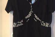 black and white top brand NEW
