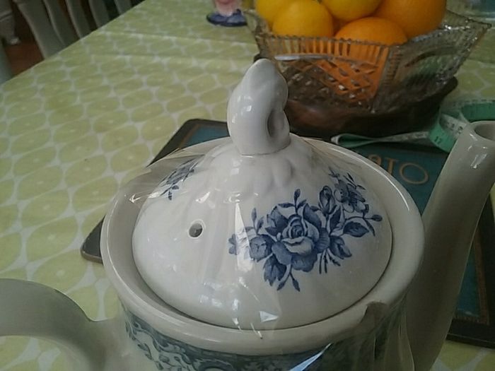 Blue/White Tea/Coffee Pot