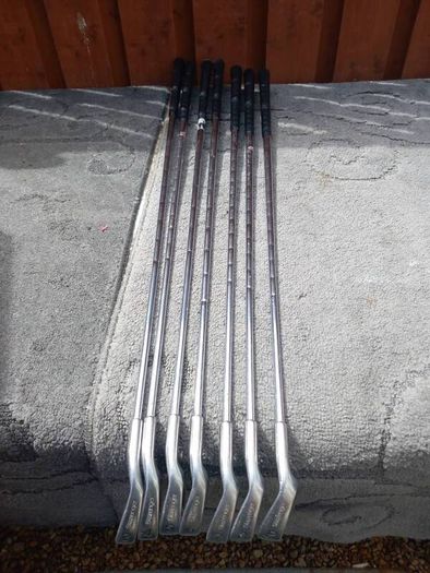 slazenger golf clubs and bag.  Right handed clubs