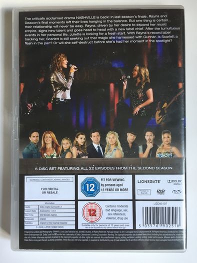 Nashville - Season 2 (2013-2014) [DVD TV Boxset]