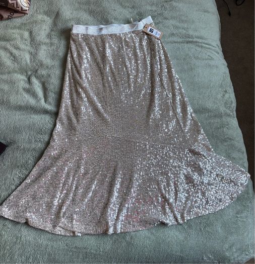 Brand New Dunnes Gallery Sequin Skirt UK 12