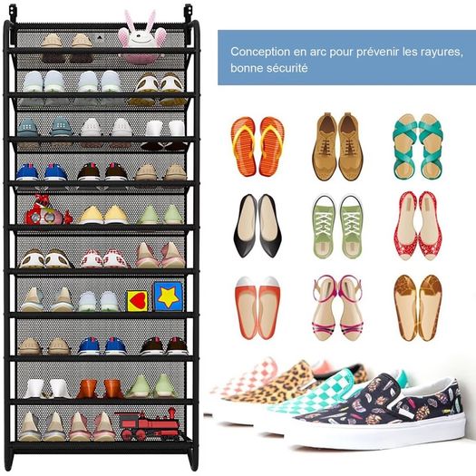 Brand New Over-the-Door Shoe Rack.
