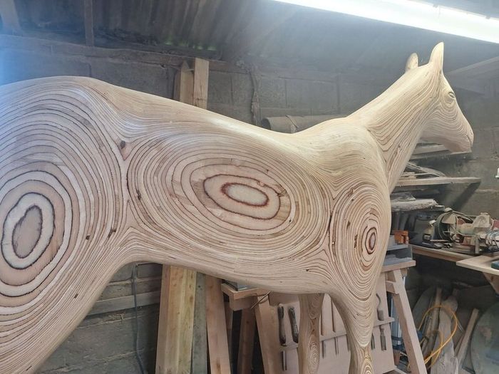 Life Size Replica Solid Wooden Horse