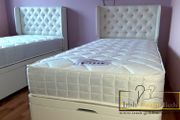 ottoman lift up bed frame headboard