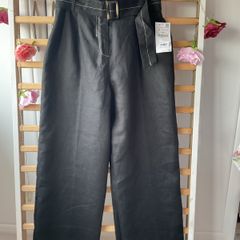 trousers zara Bnwt black linen trousers size small