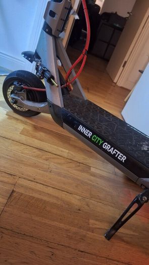 E Scooter: 2025 Inner City Grafter Dual Motor Scooter.  2400w In Dual Mode. Comes With Warranty And Original Fast Charger, + More Extras. Had Very Little Use Scooter Is Mint. Very Powerful Scooter. WOULD TRADE FOR A GOOD KUKIRIN G3 PRO OR A FRESH G2 MASTE