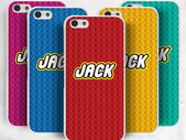 personalized name initial Lego cover case for iPhone Samsung Nokia HTC Sony Xperia