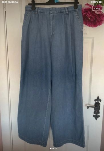 jeans  nwt F&f trouser style jeans size 12 wide leg