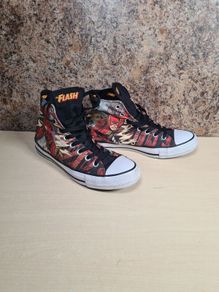 CONVERSE THE FLASH Hi tops canvas trainers runners Size UK 7 EU 40 mens women unisex DC COMICS
