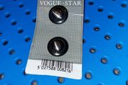 Vogue Star buttons - The Italian Range 821 - 2 metal buttons