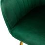 Set of 4 Velvet Dining Room with Back and Armrests Image 3
