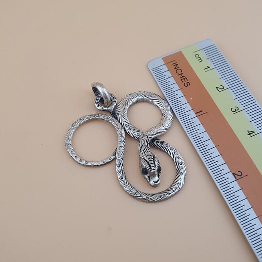 Vintage Brass Snake Beatiful Handmade Pendant