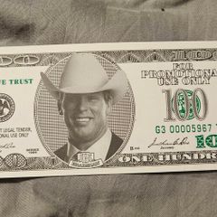 WWE wrestling JBL 100 dollar note