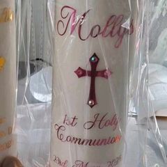 baptism / christening candles